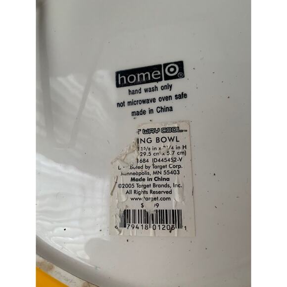 2005 Target Home Crab Large Serving Dish Vintage Platter Bowl Dip Orange Beach - Picture 5 of 16